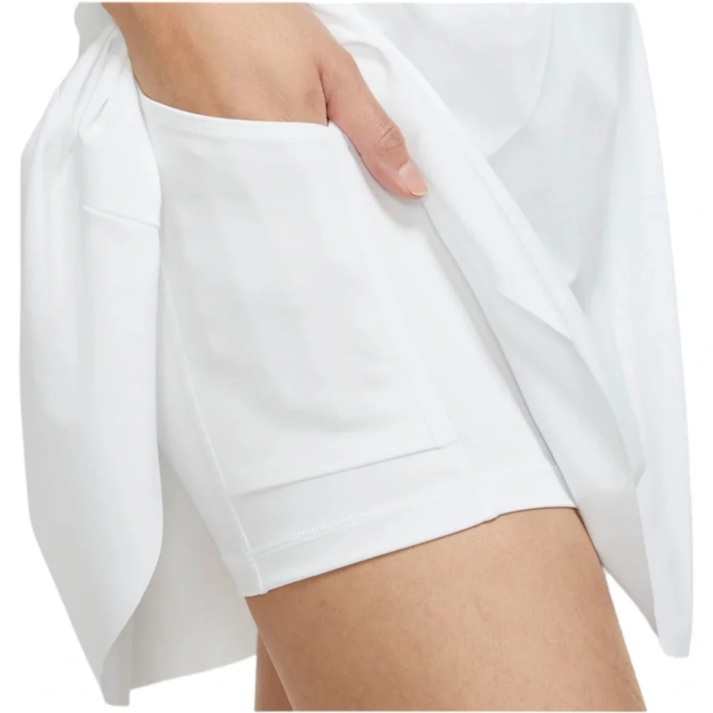 New NIKE Women’s Dri-FIT 17" Long Golf/ Tennis Skort White Style DD0350-100 - Picture 2 of 11